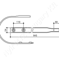 Lehúzólemez 845x54 mm Krone_142438 Lehúzólemez 845x54 mm Krone_142438