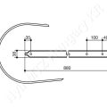 Lehúzólemez 880x38 mm Mangele_142443 Lehúzólemez 880x38 mm Mangele_142443