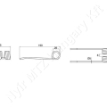 Rendfelszedő fog 190x65 mm d=29 mm s=5 mm Mengele_142562 Rendfelszedő fog 190x65 mm d=29 mm s=5 mm Mengele_142562