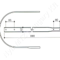 Lehúzólemez 990x42 mm Pöttinger_142453