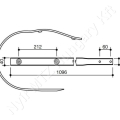 Lehúzólemez 1095x40 mm Krone_142408 Lehúzólemez 1095x40 mm Krone_142408