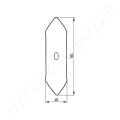 Rugóskapa lándzsa 127x40x6 mm lapos_140705