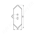 Kopócsúcs 300x110x8 mm ívelt_140715 Kopócsúcs 300x110x8 mm ívelt_140715