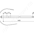 Lehúzólemez 1420x55 mm Gallignani_142425 Lehúzólemez 1420x55 mm Gallignani_142425