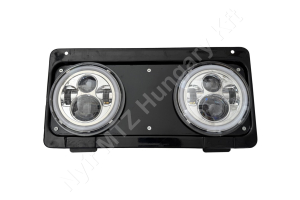 MTZ Hűtőrács kerekfényszórós 240×490 lámpával kpl. LED