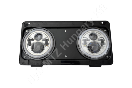 MTZ Hűtőrács kerekfényszórós 240x490 lámpával kpl. LED_139825
