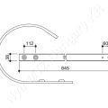 Lehúzólemez 845x38 mm Krone_142436 Lehúzólemez 845x38 mm Krone_142436