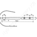 Lehúzólemez 900x54 mm_142445 Lehúzólemez 900x54 mm_142445