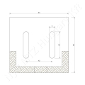 Sárkaparó 90x95 mm karbid Maschio_138563