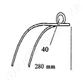 Magtakaró pálca L=280 mm s=6,3 mm_137466 Magtakaró pálca L=280 mm s=6,3 mm_137466
