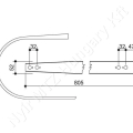 Lehúzólemez 805x52 mm Feraboli_142433 Lehúzólemez 805x52 mm Feraboli_142433