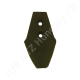 Kopócsúcs 255x110x10 mm lapos