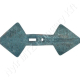 Duplaszív kapa 445x185x20 mm ívelt Duplaszív kapa 445x185x20 mm ívelt