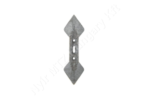Duplaszív kapa 450x135x19,5 mm M12 csavar ívelt