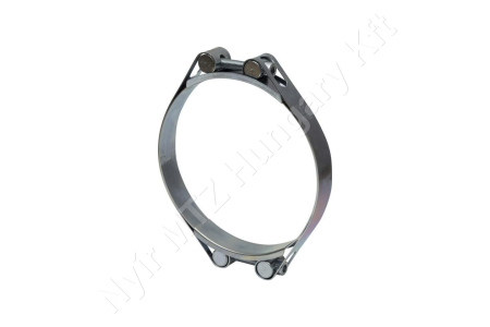 Tömlőbilincs dupla pánttal 140-150 mm horganyzott DIN912 csavar_143777