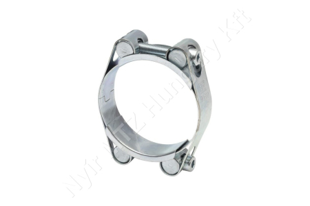 Tömlőbilincs dupla pánttal 70-80 mm horganyzott DIN912 csavar_143801