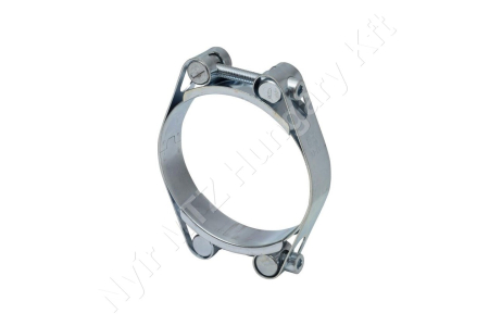 Tömlőbilincs dupla pánttal 90-100 mm horganyzott DIN912 csavar_143805