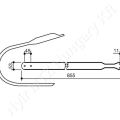 Lehúzólemez 855x53 mm John Deere_142440