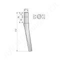 Forgóborona fog L=312 mm Feraboli_138376 Forgóborona fog L=312 mm Feraboli_138376