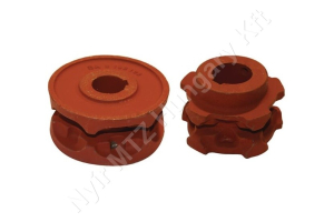 Lánckerék 140×52 mm d=30 mm z=7 nyitott