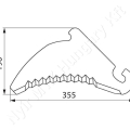Vágókés 355x190x5 mm Claas_142689 Vágókés 355x190x5 mm Claas_142689