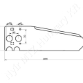 Vágókés 400x120x4 mm Krone_142719
