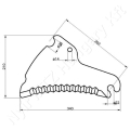 Vágókés 340x210x5 mm Deutz-Fahr_142678