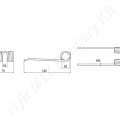 Rendfelszedő fog 180x70 mm d=29 mm s=5 mm Deutz-Fahr Original_142551 Rendfelszedő fog 180x70 mm d=29 mm s=5 mm Deutz-Fahr Original_142551