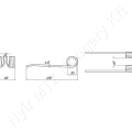 Rendfelszedő fog 200x69 mm d=30 mm s=4,5 mm Deutz-Fahr_142586