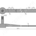 Kaszafej L=525 mm Claas_149027