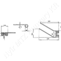 Rendkezelő fog L=370 mm H=122 mm d=38 mm s=9 mm Claas_146737 Rendkezelő fog L=370 mm H=122 mm d=38 mm s=9 mm Claas_146737