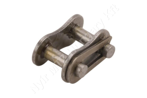Összekötő láncszem 04B-1 egysoros (simplex) 6 mm osztás 2,8 mm belső szélesség Ø4 mm görgő Ø1,85 mm csapszeg DIN 8187