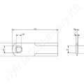 Szecskázókés 175x50x4,5 mm d=20 mm_149126 Szecskázókés 175x50x4,5 mm d=20 mm_149126
