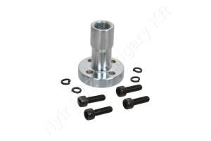Hidraulika szivattyú csatlakozó egyenes belső menetes 3/8″ BSP 30×30 mm acél Oleo Tecnica