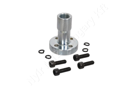 Hidraulika szivattyú csatlakozó egyenes belső menetes 3/8″ BSP 30x30 mm acél Oleo Tecnica_170525