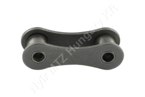 Belső láncszem egysoros (simplex) 1″ (25,4 mm) osztás 7,85 mm belső szélesség Ø7,95 mm görgő Ø3,96 mm csapszeg DIN 8181