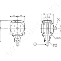 Hajtómű 1:3 1-3/8”-6 bordás Comer T-22F_154700