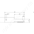 Szecskázókés 198x50x3 mm d=13 mm_149141 Szecskázókés 198x50x3 mm d=13 mm_149141
