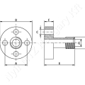 Hidraulika szivattyú csatlakozó egyenes külső menetes 3/4″ BSP 40x40 mm Oleo Tecnica_170573