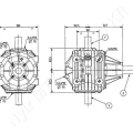 Hajtómű 1:1,93 3x1-3/4”-6 bordás 117,6 kW bemenő teljesítmény Comer T-301B_154775