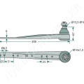 Kaszafej L=300 mm John Deere_149015 Kaszafej L=300 mm John Deere_149015