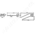 Rendkezelő fog L=370 mm H=103 mm d=40 mm s=9 mm bal Fella_146913 Rendkezelő fog L=370 mm H=103 mm d=40 mm s=9 mm bal Fella_146913
