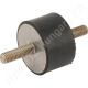 Rezgéscsillapító gumibak 50×30 mm M10 rozsdamentes acél