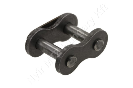 Összekötő láncszem ASA 50H-1 egysoros (simplex) 5/8″ (15,875 mm) osztás 9,4 mm belső szélesség Ø10,16 mm görgő Ø5,08 mm csapszeg DIN 8188_150195