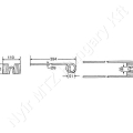 Rendkezelő fog L=394 mm H=110 mm d=51 mm s=9 mm Kuhn_146953