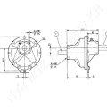 Hajtómű 1:1,88 2x1-3/8″-6 bordás Comer A-20A_155026