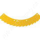 Szecskázókés 380x80x3 mm sárga Kemper
