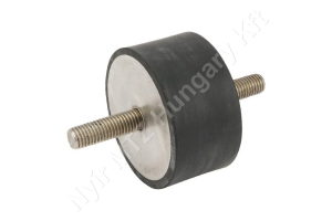 Rezgéscsillapító gumibak 75×40 mm M12 rozsdamentes acél