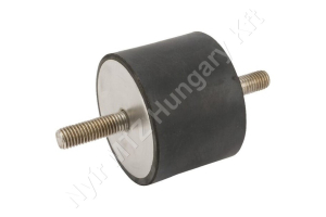 Rezgéscsillapító gumibak 75×55 mm M12 rozsdamentes acél