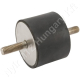 Rezgéscsillapító gumibak 75×55 mm M12 rozsdamentes acél
